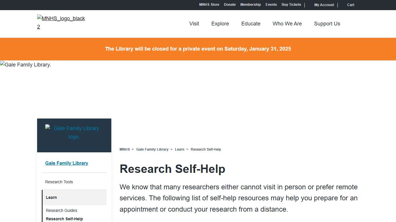 Research Self-Help Minnesota Historical Society